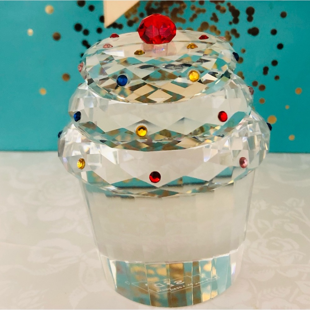 Crystal Cup Cake, Simon Design, 3.5”, NIB